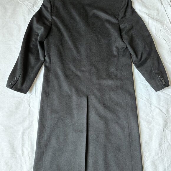Loro Piana for Nieman Marcus Cashmere Full Length Black Overcoat (Men's 38-39R) - Picture 2 of 9